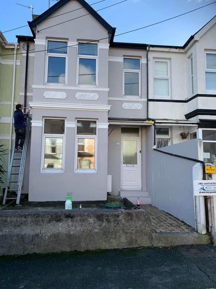 Completed roof replacement project in Porthleven