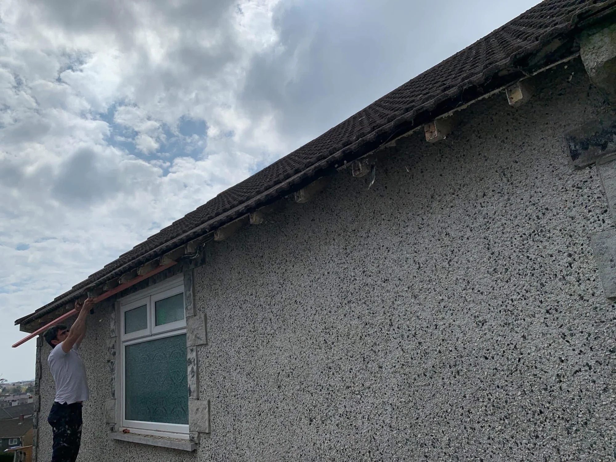 Storm damage roof repairs in Porthleven