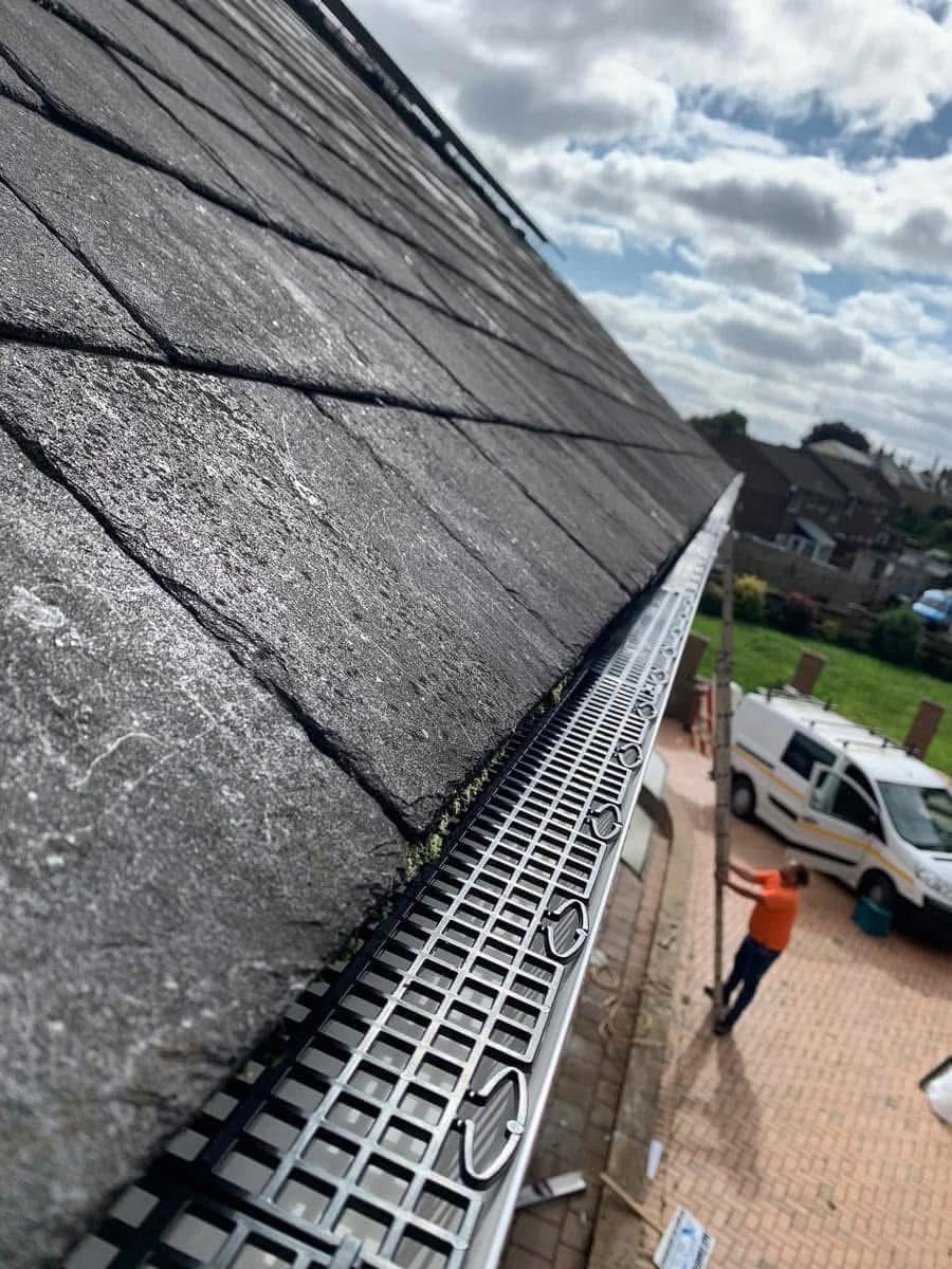 Gutter installation project in Porthleven