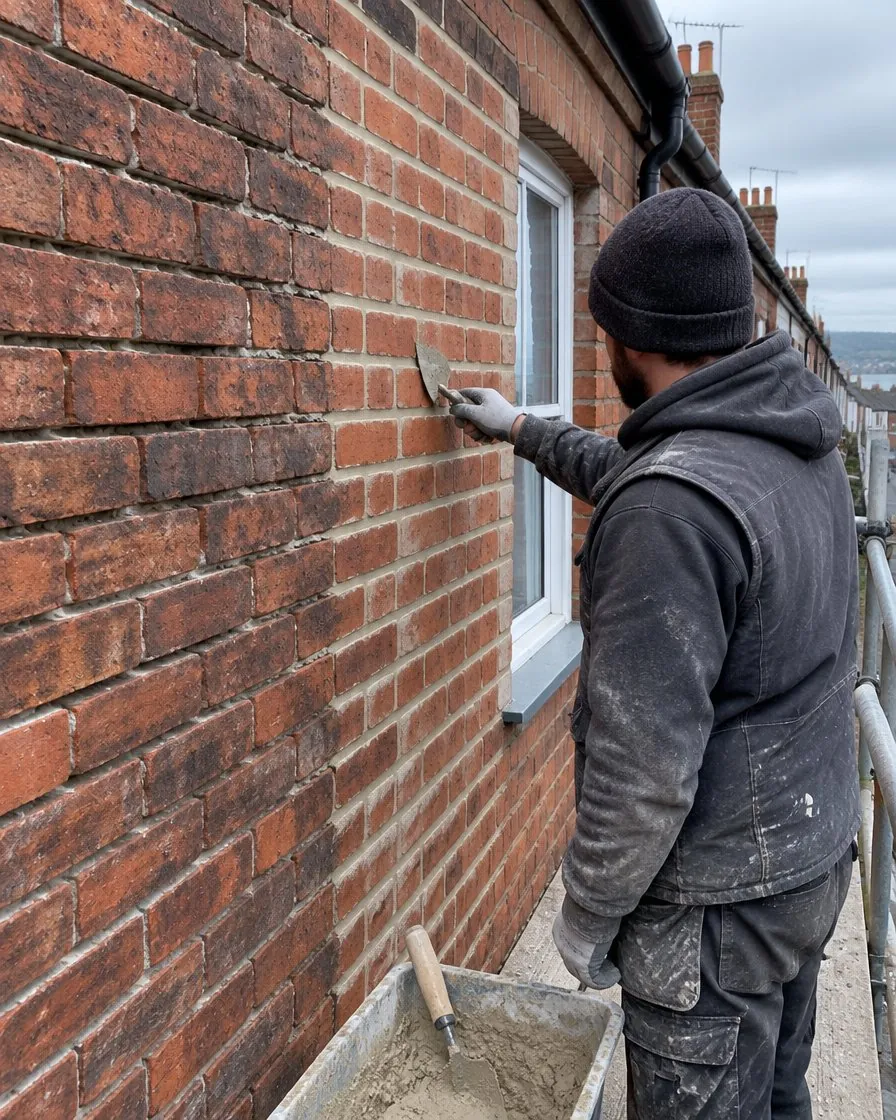 Brickwork and repointing in Porthleven