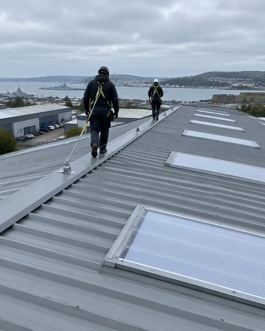 Commercial roofing in Porthleven