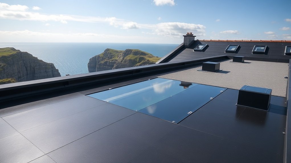Flat roof installation in Porthleven