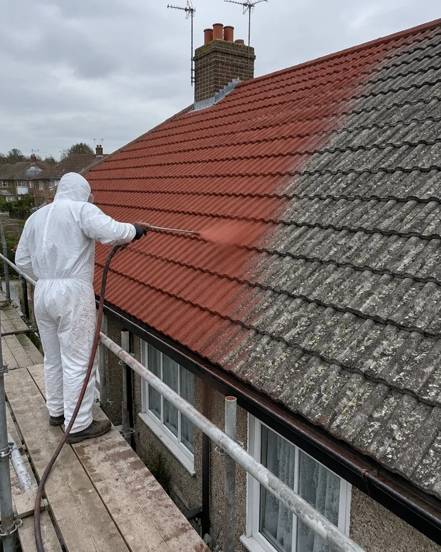 Roof painting and coating in Porthleven